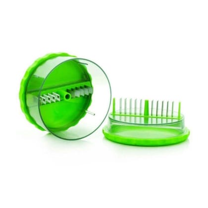 Multi Crusher Manual Vegetable Chopper & Grinder – 20 Blade Stainless Steel Cutter for Onion, Garlic, Dry Fruits & Herbs | Twist Hand Chopper Kitchen Tool