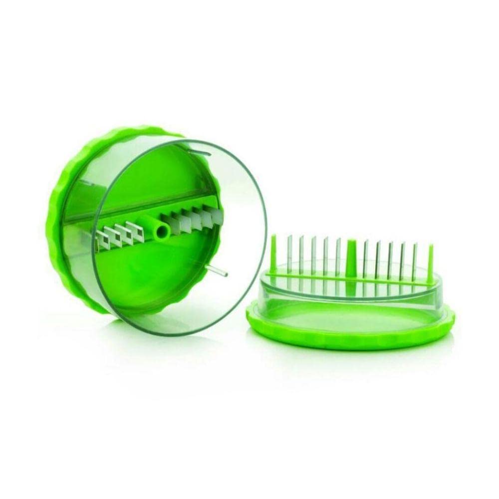 Multi Crusher Manual Vegetable Chopper & Grinder – 20 Blade Stainless Steel Cutter for Onion, Garlic, Dry Fruits & Herbs | Twist Hand Chopper Kitchen Tool