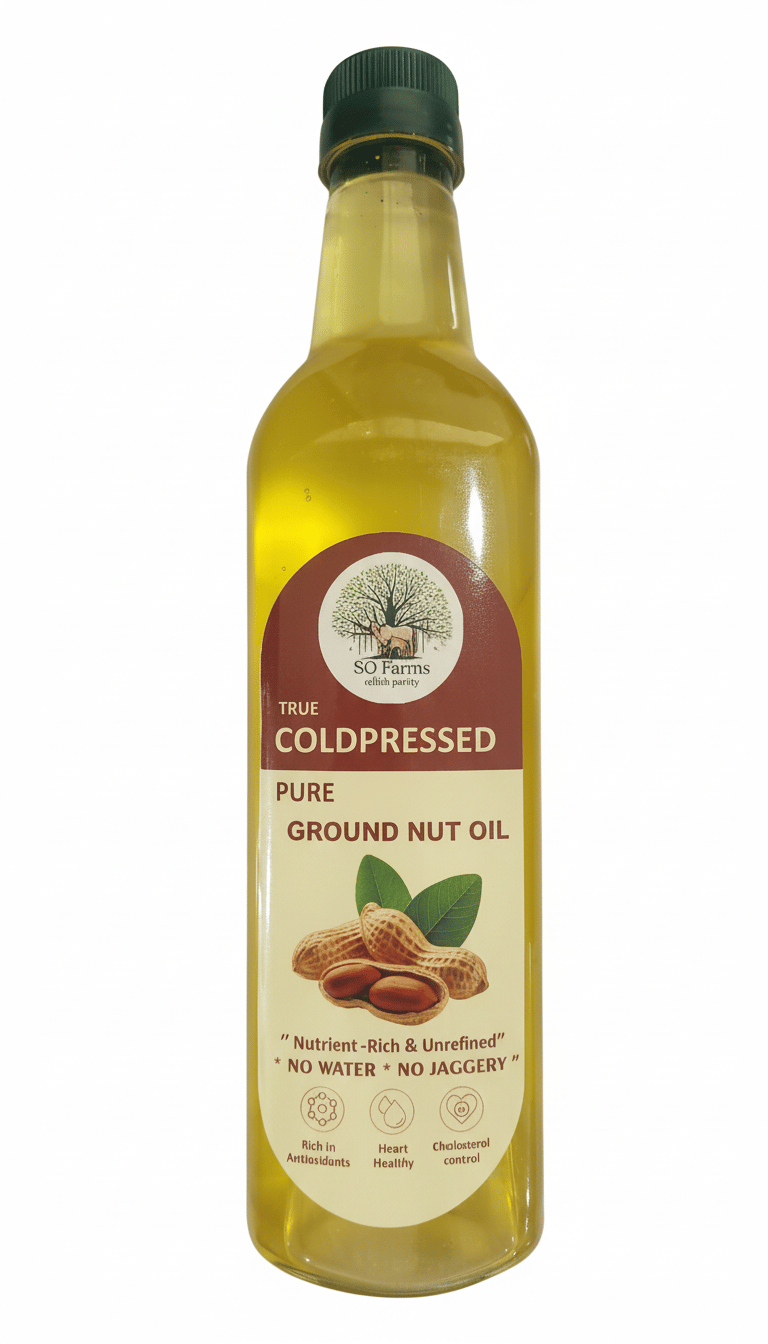 SO Farms True Cold Pressed Pure Ground Nut Oil