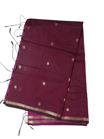 Kalyani Cotton Saree for Women | Soft Pure Cotton Saree with Blouse Piece | Traditional Daily Wear Handloom Style Saree | Lightweight Breathable Cotton Saree for Office, Casual & Festive Wear | with blouse