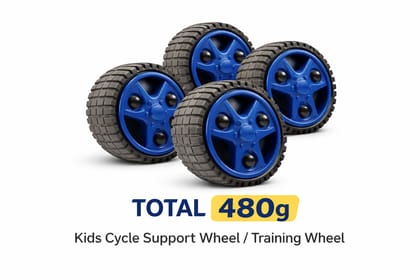 Kids Cycle Support Wheel, Bicycle Training Wheel, Cycle Side Wheel, Kids Balance Wheel, Support Tyre for Kids Cycle 480gm 4pieces