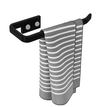 Black Napkin Ring & Towel Holder Unbreakable Abs Ceramic Finish (RB-136)