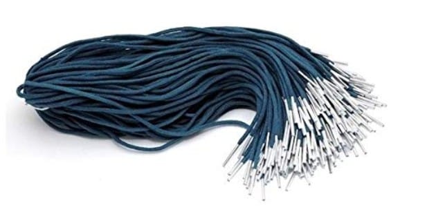 Green File Tags/File Laces (Thick, 24 Inch,100 Pcs)