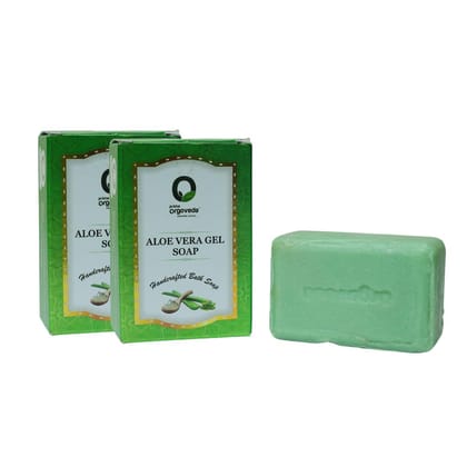 Aloe Vera Soap (Pack of 2) | 125g Natural Handmade Aloe Soap | Deep Moisturizing & Skin Hydration | Herbal Bath Soap | Chemical-Free Body Soap