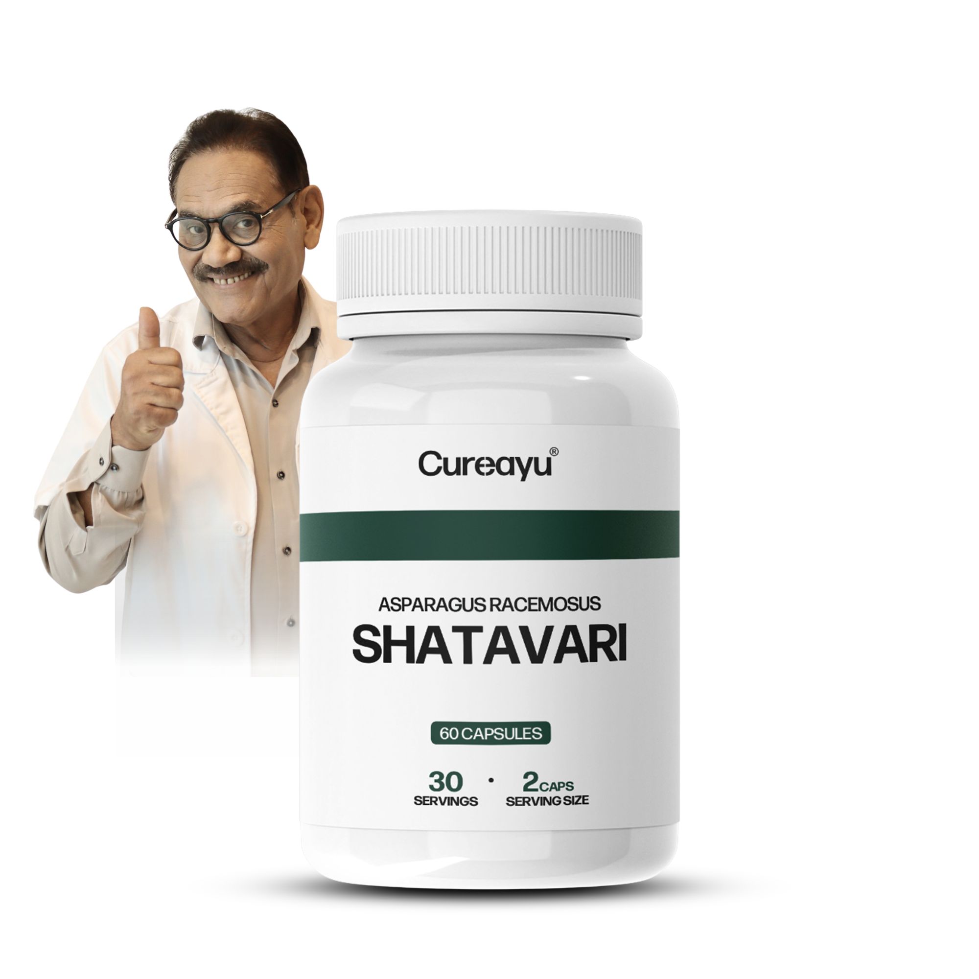 Cureayu Shatavari Capsules | Ayurvedic Support for Fertility, Vitality & Immunity | Boosts Stamina