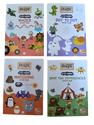 Shape Activity Book 4 Piece Combo