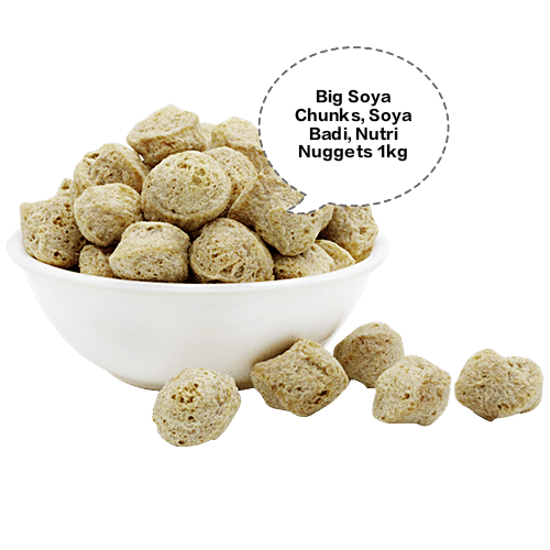 Big Soya Chunks, Soya Badi, Nutri Nuggets, Soya Bari 1kg
