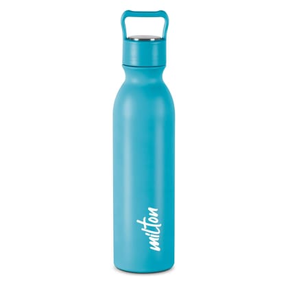 MILTON Alice 1000 Thermosteel Bottle, 1000 ml water bottles, 24 Hours Hot and Cold, Easy to Carry, Easy Grip, Rust Proof, Tea, Coffee, Office, Travel Bottle, Blue
