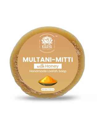 Kaaya Natural Multani Mitti & Honey Handmade Loofah Soap – 100 GM