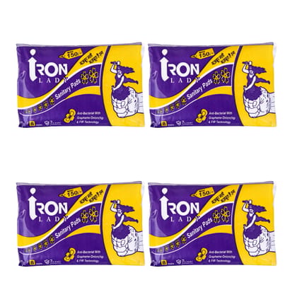 Sanitary Pads for Girl and Women - Grapheme-onion chip 8 Pads Pack of 4