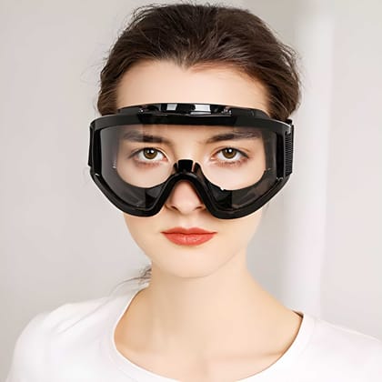 Unisex Bike Riding Goggle Mask Helmet UV Protective Windproof Face & Eyewear Dirt Shield Detachable Mouth Filter for Cycling, Motorbike & Road Ride