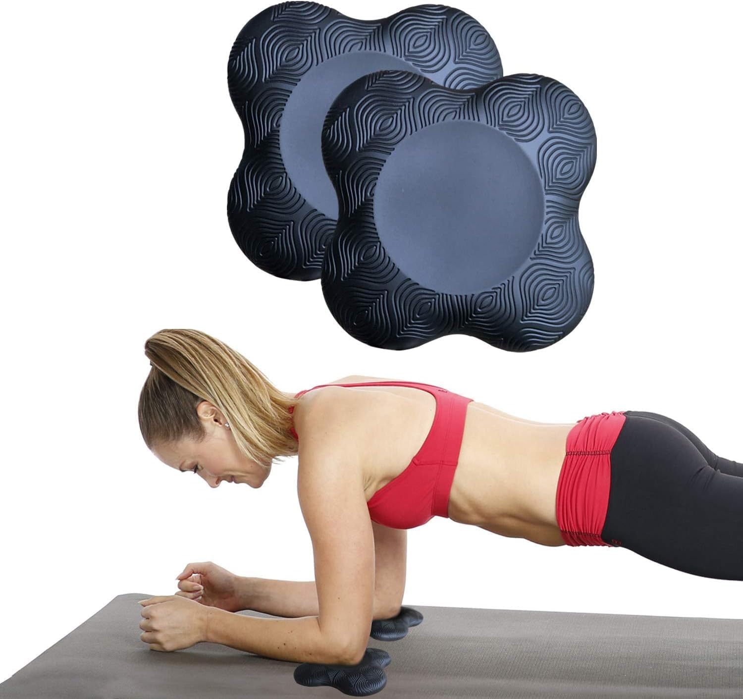 Yoga Knee Pads for Joint Protection – Non-Slip Wrist, Elbow & Knee Cushion Support (Pack of 2)