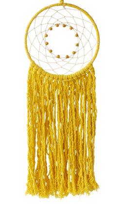  Yellow Dreamcatcher Wall Hanging 