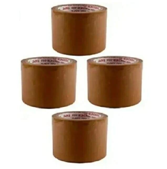 Brown Tape For Packing High-Strength Packaging | Carton Packing Tape | Self Adhesive | 50 Meters in Length - 2 inch Width (Pack of 4)