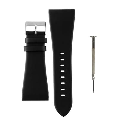 Genuine Leather 34mm Watch Strap Compatible with POLICE Watches | Premium Replacement Band with Installation Tool | Durable & Stylish Wrist Strap for Men