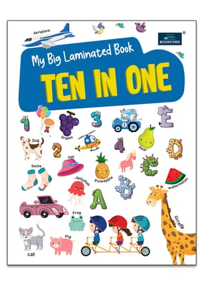My Big Laminated Ten in one book | Learning Book For Preschool Kids 3+ Years