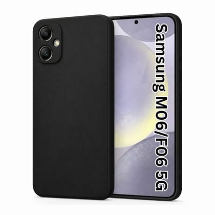 V3Deals Compatible with Samsung Galaxy M06 / F06 (5G) Silicone Mobile Cover | Camera Bump Protection & Inner Velvet Fabric Lining | Ultra Slim Matte Soft Rubberised Case Cover