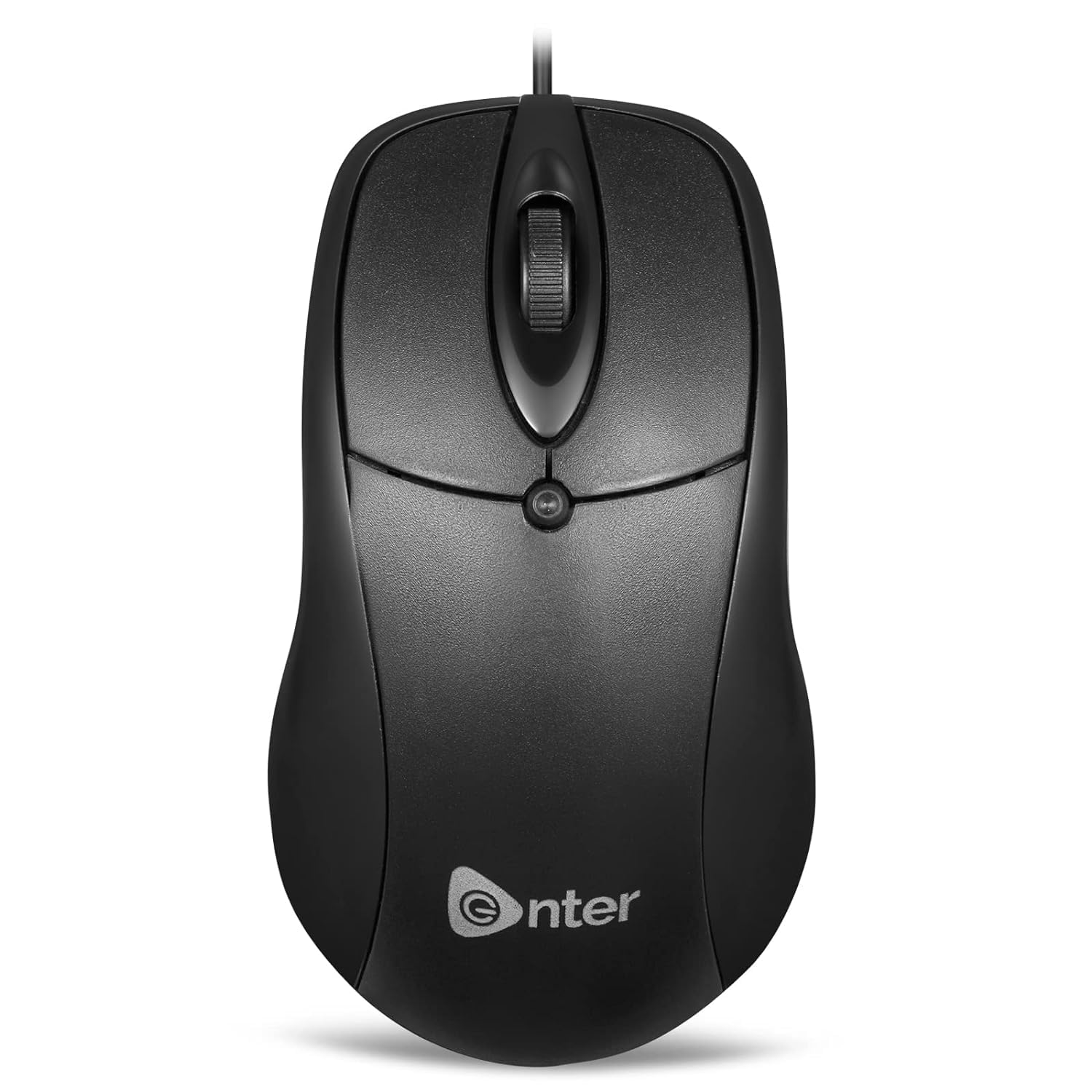 Enter Eternal Wired Optical Mouse | 1000 DPI High-Precision Sensor | 3-Button Design | Ambidextrous Ergonomic Shape | Plug & Play | Black