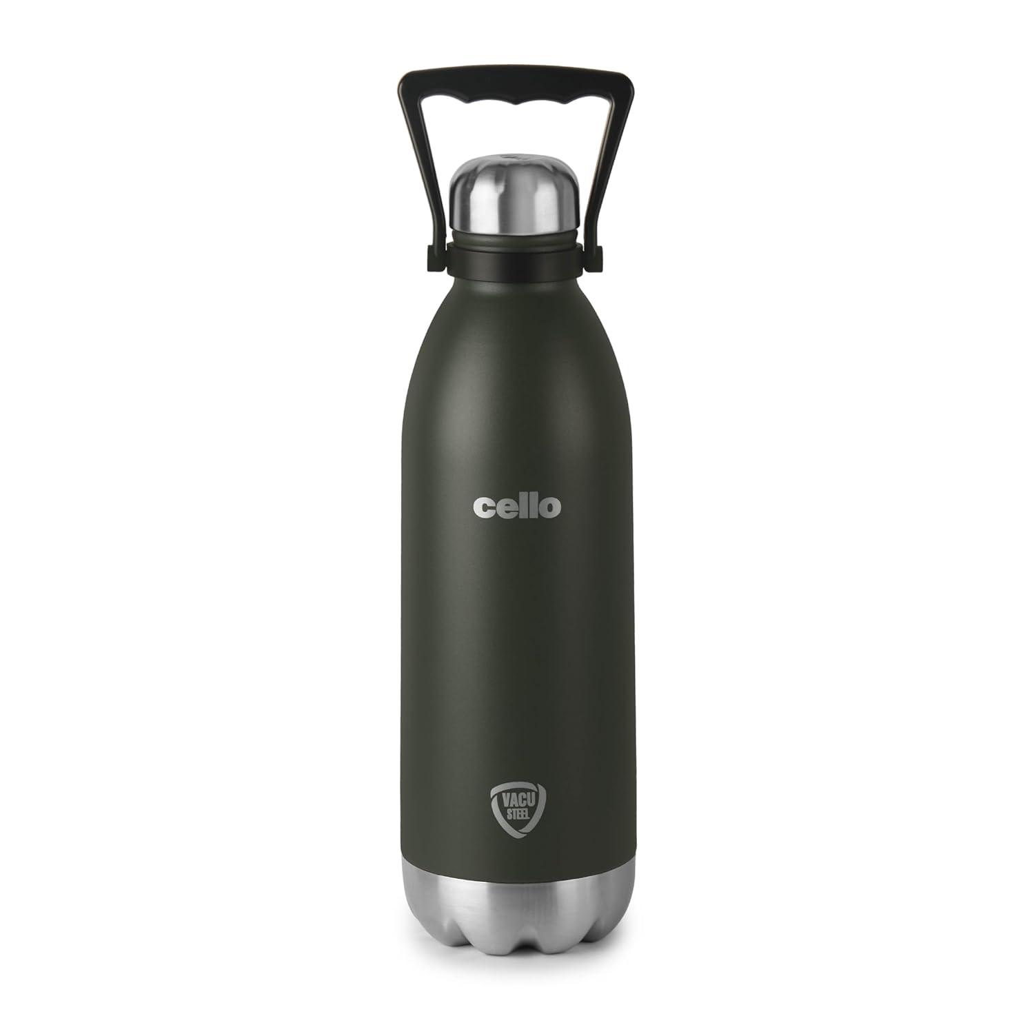 Cello Swift Thermosteel Water Bottle, 1500ml, Green | 24 Hours Hot & Cold | Scratch Resistant (DTP Coating) | Rust & Leak Proof | Ideal for Office, Gym, Home, Kitchen, Hiking, Trekking, Travel Bottle