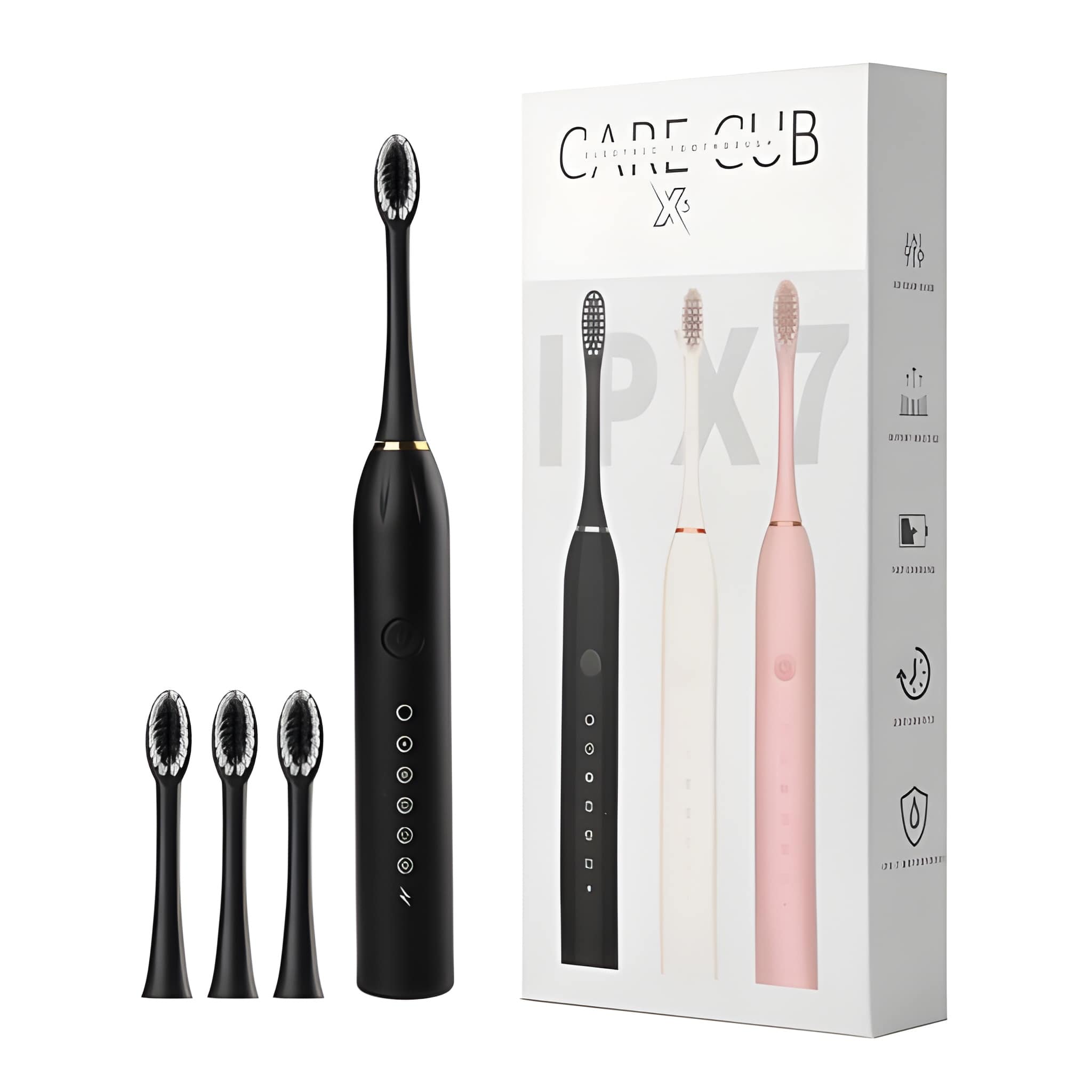 X-3 Sonic Electric Toothbrush – Rechargeable Powerful Toothbrush with 6 Cleaning Modes, IPX7 Waterproof, Replaceable Brush Heads, Advanced Gum Care & Plaque Removal (Multi Colour)