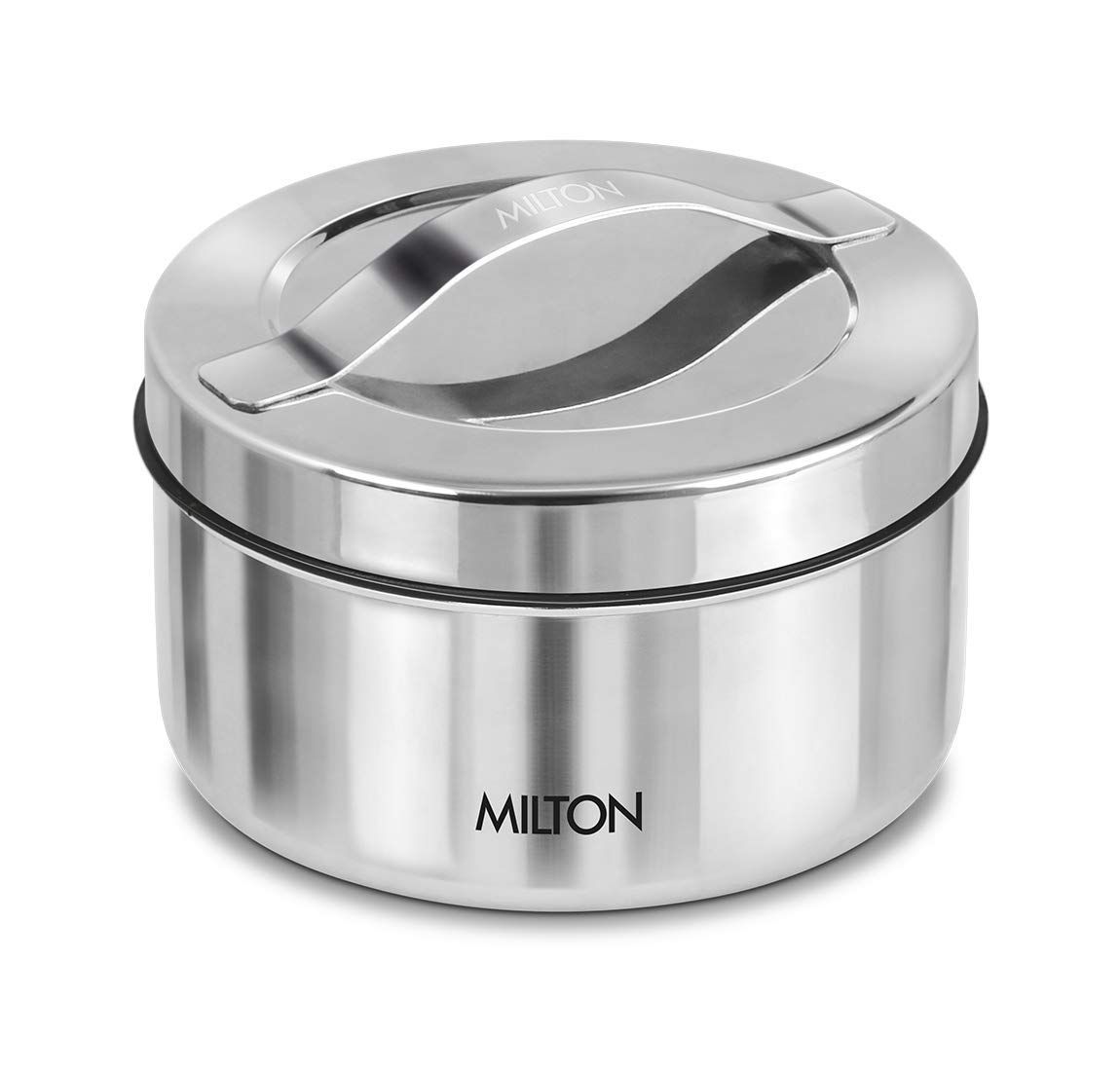 Milton Glaze Tiffin Big Stainless Steel Silver Plain , 900ml 
