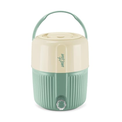 Milton Kool Pristine 12 Insulated Plastic Water Jug, 11 litres, Light Green | Food Grade | Easy to Carry | BPA Free