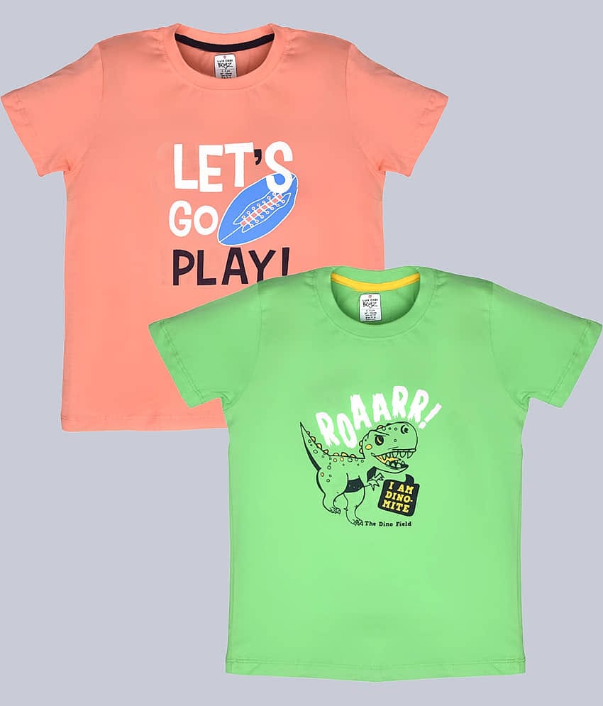 Lux Cozi Pack of 1 Boys Cotton Polo T-Shirt ( Green )