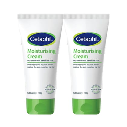 Cetaphil Moisturising Cream (100gm each) - Pack Of 2