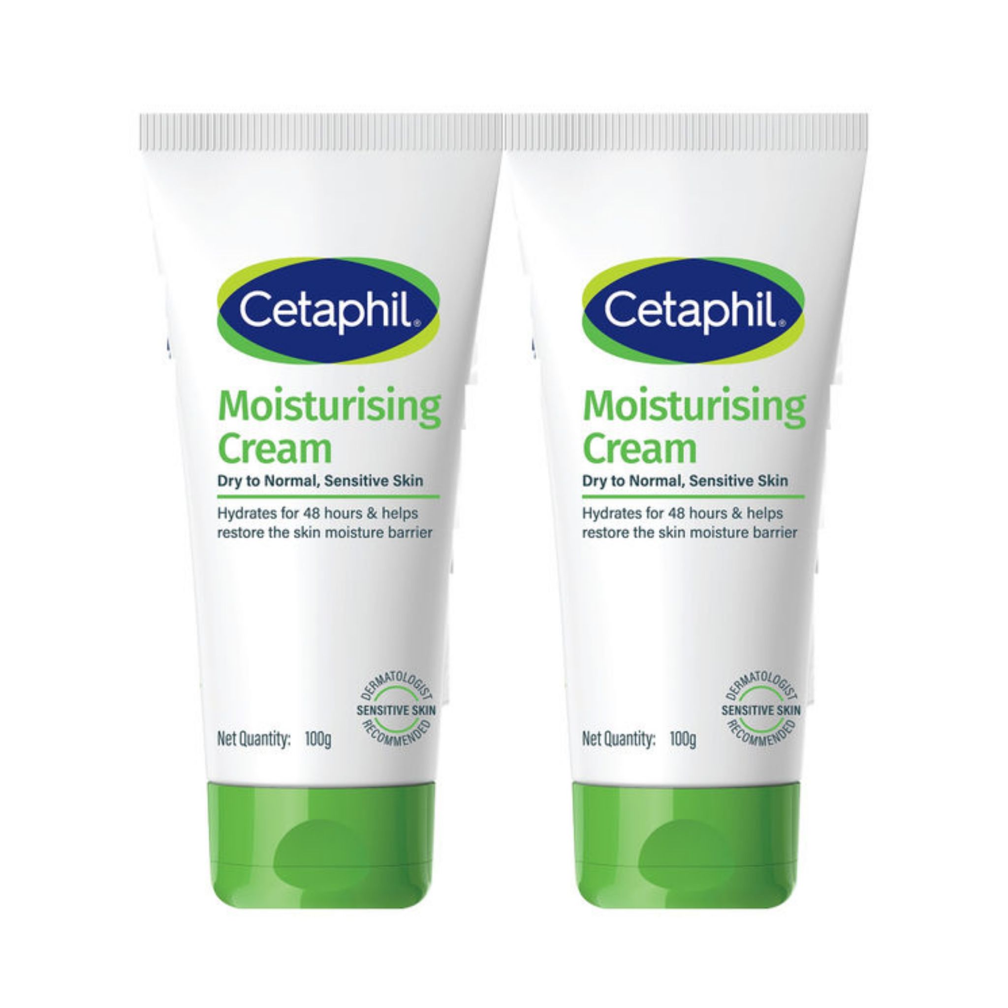 Cetaphil Moisturising Cream (100gm each) - Pack Of 2
