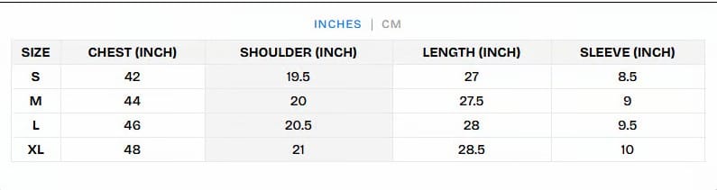 Size Guide Size Guide