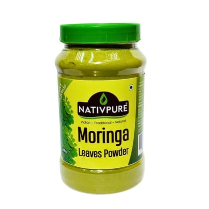 Nativpure Moringa Leaves Powder – 100% Natural Superfood – 400g – Rich in Antioxidants, Protein & Iron – Supports Immunity, Energy.
