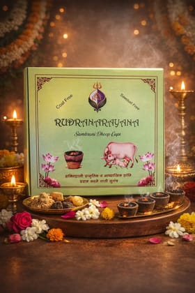 Rudranarayana Cowdung based, Natural Sambrani Dhoop Cups Pack of 3 - 36Pcs