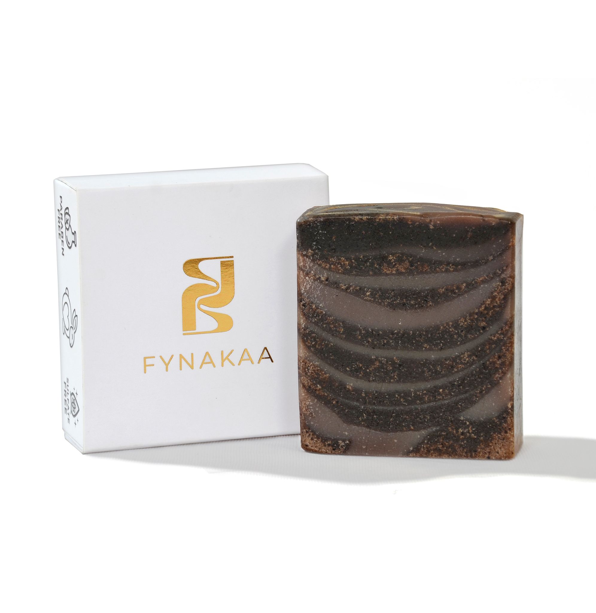 Fynakaa Coffee Vanilla Cinnamon Soap | Handmade Cold Processed Soap for Exfoliation, Tanning & Oily Skin | Natural, Organic & Paraben-Free | For Men & Women, All Skin Types (100gms Pack Of 1)