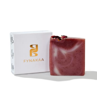 Fynakaa Manjistha Jasud Rosehip Soap | Handmade Cold Processed Soap for Skin Nourishing & Refreshing | Natural, Organic & Paraben-Free | Rose Bar | For Men & Women, All Skin Types (100gms Pack Of 1)