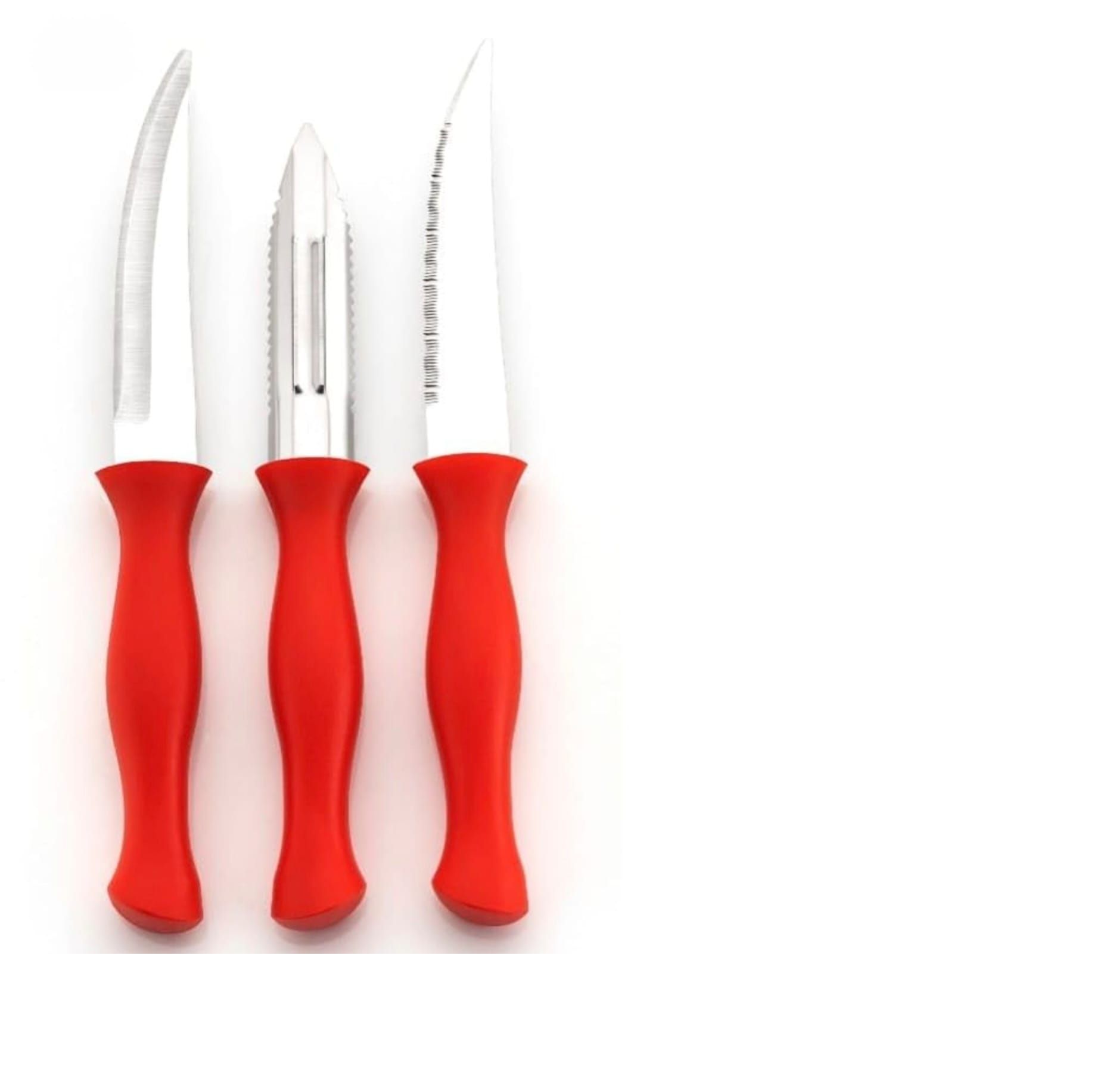 Red Knife Set 3pcs
