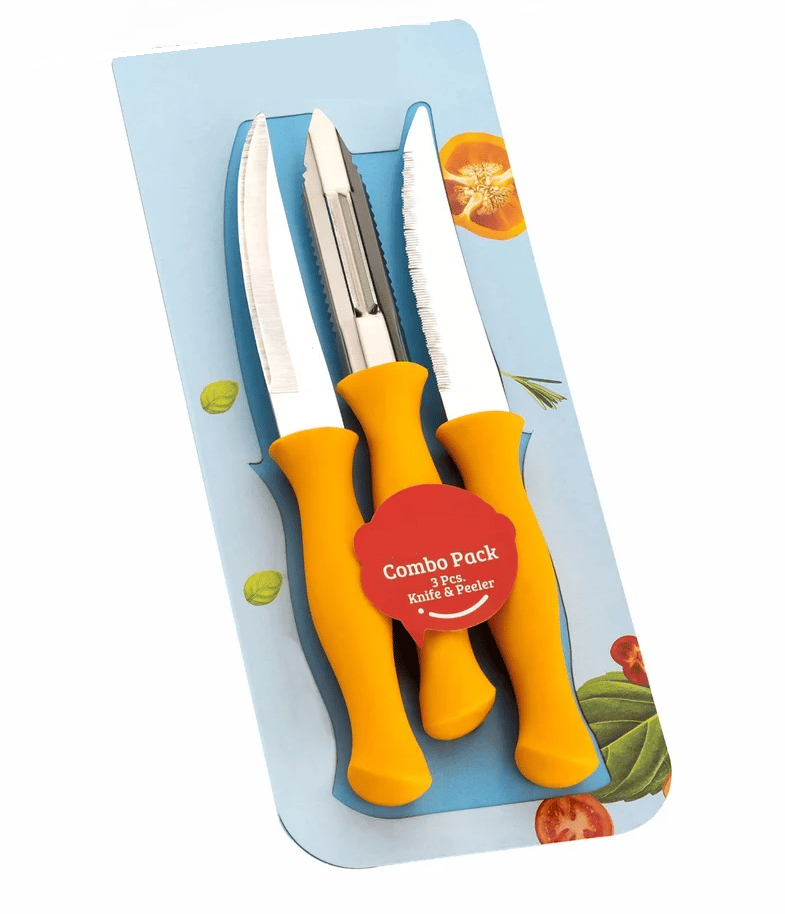 Yellow Knife Set 3pcs