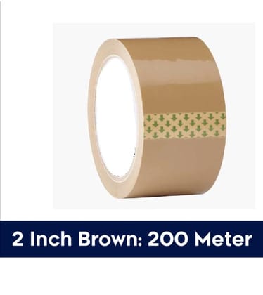 Heavy Duty Brown BOPP Adhesive Packing Tape 2 Inch 200 Meters