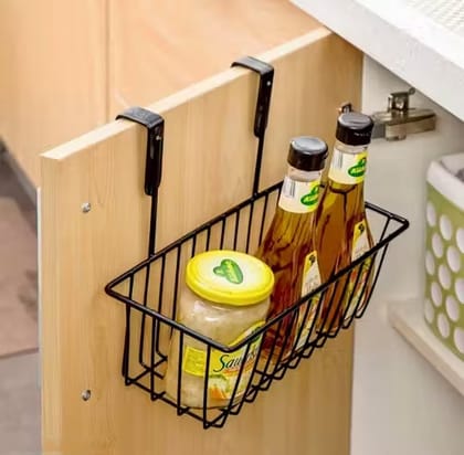 Over-the-Door Kitchen Cabinet Organizer Storage Basket