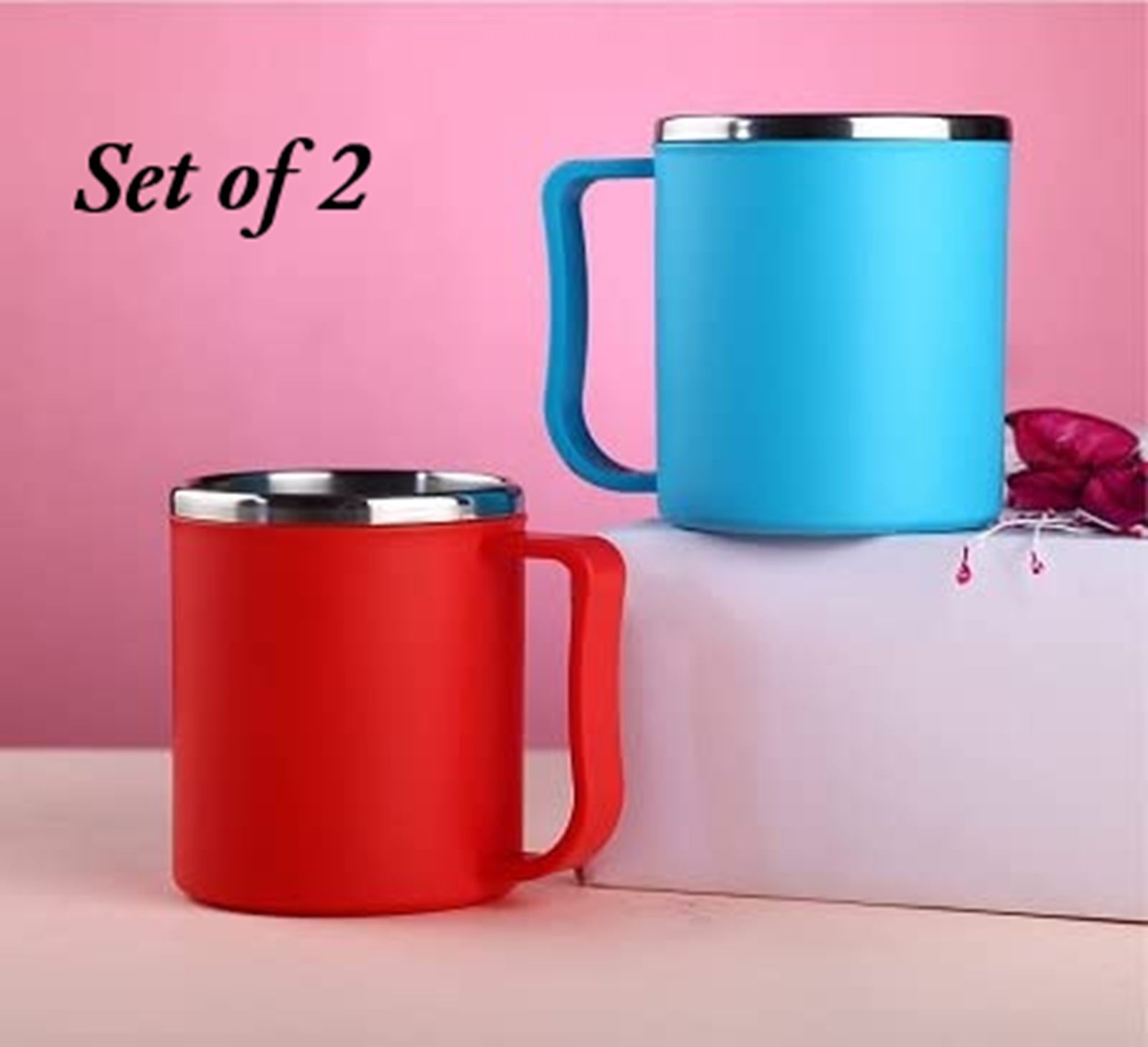 02 Red +Blue Happy mug
