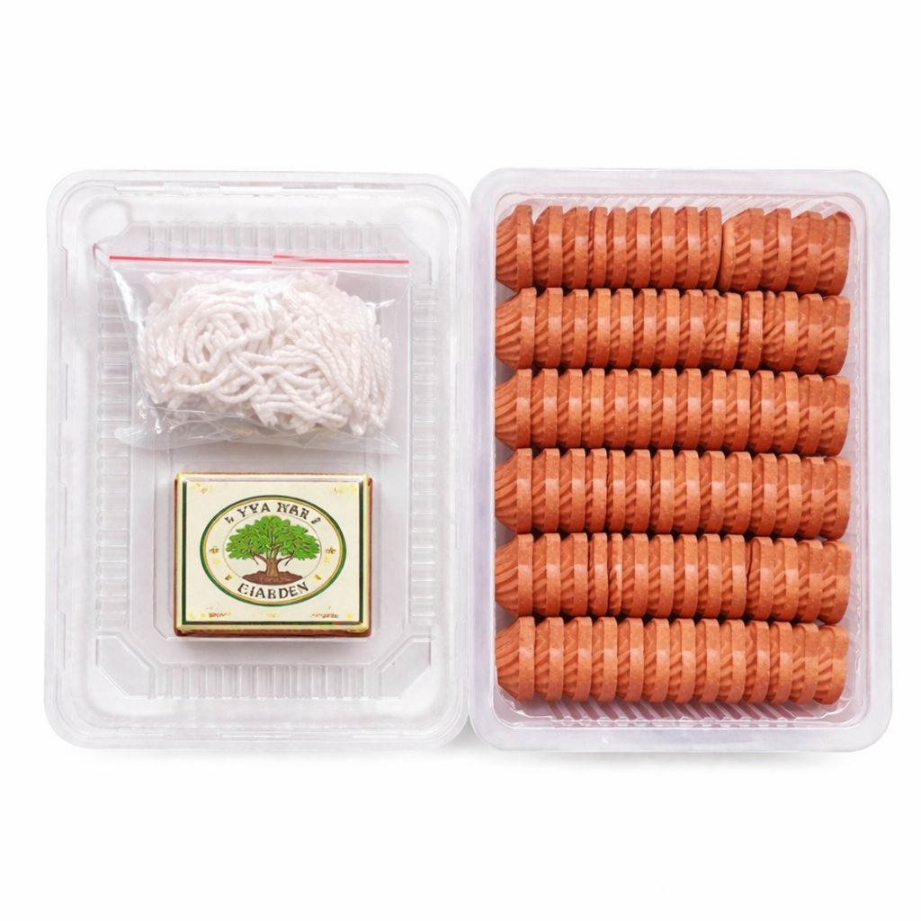 Mud Diya (60 Pcs) with Cotton Wicks & Matchbox | Ready-to-Use Oil Lamps for Diwali, Pooja & Decoration | EYA Garden