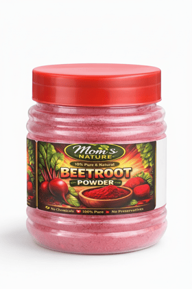 Mom’s Nature Beetroot Powder 100% Pure & Natural (Dehydrated)”