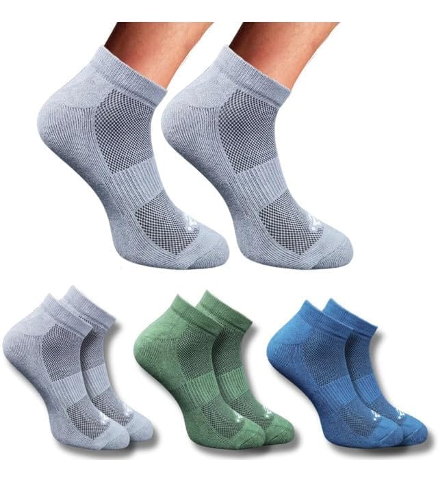 3_Pair Set Unisex Casual Cotton Printed Low Cut Socks (Multicolor)