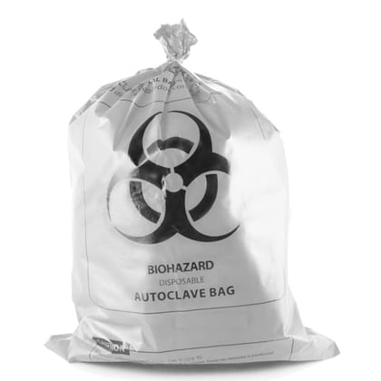 TM Media (Titan Biotech) Disposable Autoclavable Bags | Size : (H) 10” X (B) 6” | Clear, transparent autoclavable disposable bag, maximum weight holding capacity: 0.5 kg, multiple (pack of 50Nos.)