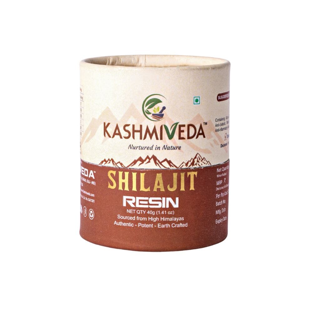 KASHMIVEDA Pure Shilajit Resin 40 Gram  | Pure Himalayan Shilajit | 60 Day Serving  | High Fulvic Acid | Herbal Supplement