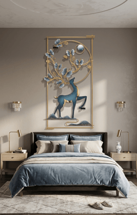 Luxury Deer Wall Art – Modern Metal Wall Decor for Living Room & Bedroom Luxury Deer Wall Art – Modern Metal Wall Decor for Living Room & Bedroom