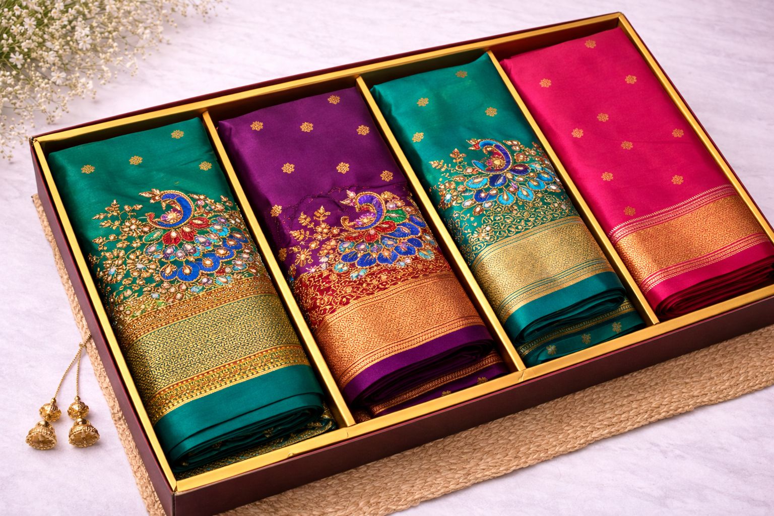 RupLaxmi Royal Silk Saree Treasure Box