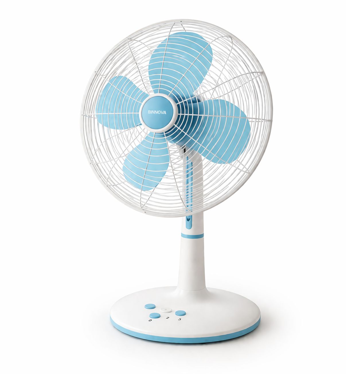 Binnova Portable Table Fan White and Blue