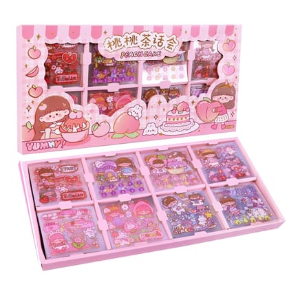 2000 PCS Kawaii Stickers Set | Waterproof Vinyl Transparent Self Adhesive Washi Stickers | 200 Sheets for Laptop, Water Bottle, Scrapbook & Journaling Gift Box