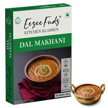 Eezee Fudz Kitchen Klassics Dal Makhani | Ready to Eat Indian Lentil Curry | 300g | 2 Minute Heat & Eat