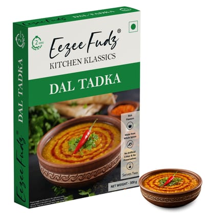 Eezee Fudz Kitchen Klassics Dal Tadka | Ready to Eat Indian Lentil Curry | 300g | 2 Minute Heat & Eat
